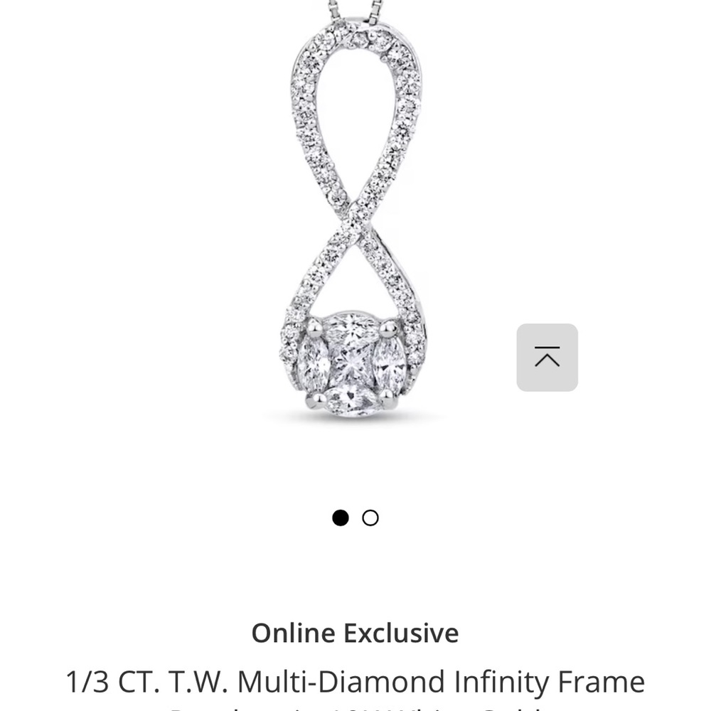 Diamond Infinity Pendant - image 2